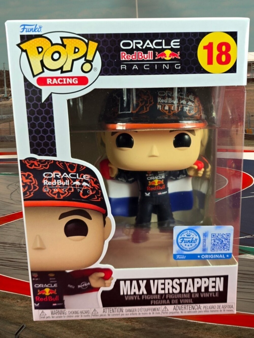 Funko Pop! Racing: Max Verstappen # 18 (Nib) With Pop Protector